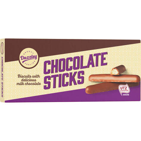 Dazzley Sticks Chocolate 120g